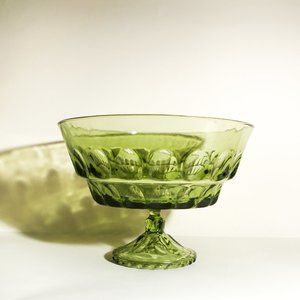 Vintage Thumbprint Fruit Pedestal